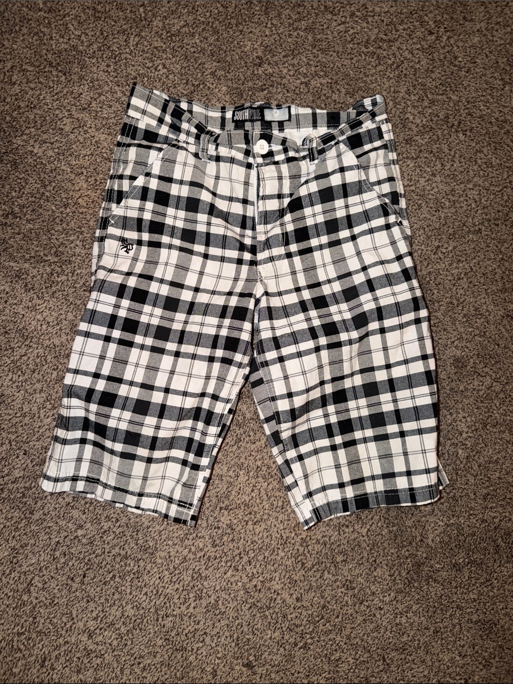 Boys plaid shorts
